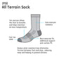 All terrain sock features