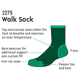 Walking sock twin pack