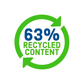 63% recycled walking sock