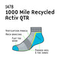Women's Activ QTR Repreve features