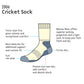 Cricket Heavyweight Double Layer Sock features