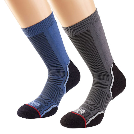 Men's Trek Single Layer Sock Twin Pack