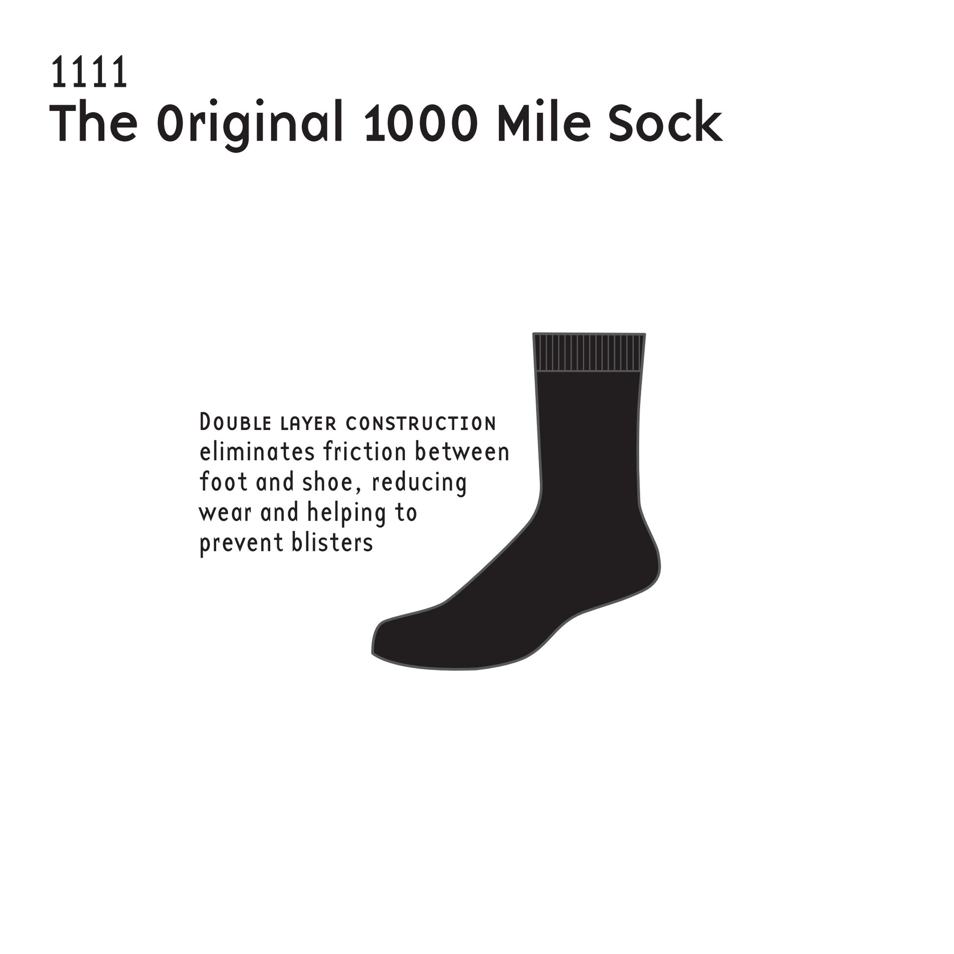 Original Double Layer Sock features